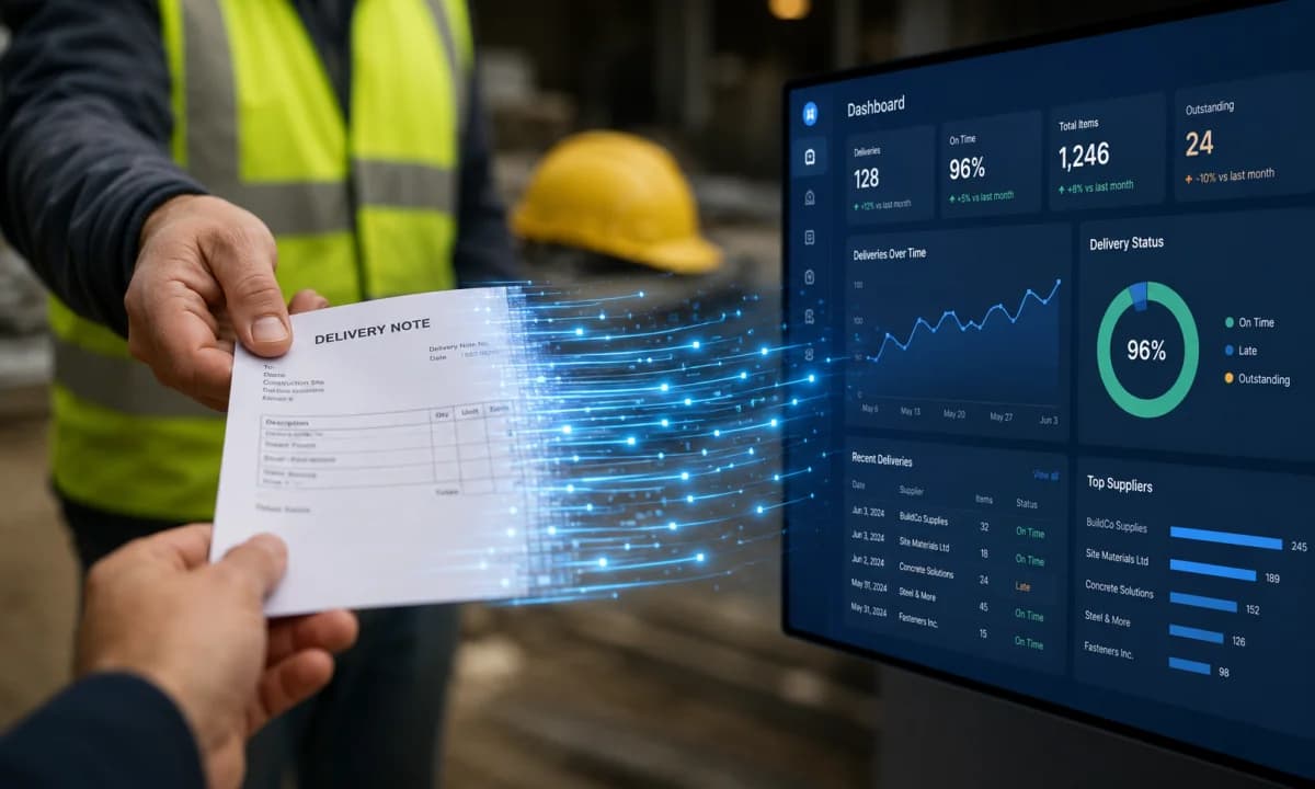 Cómo automatizar la gestión de albaranes en construcción (guía 2026)