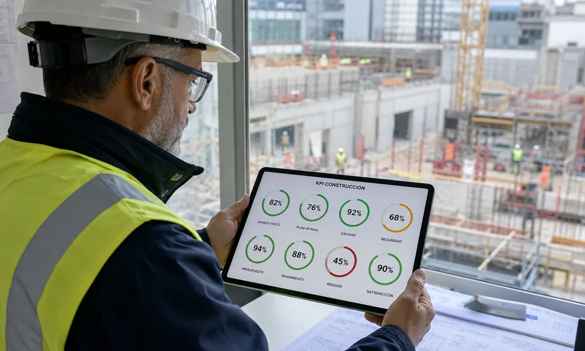 ¿Qué KPIs de obra debe seguir un gerente de constructora? (lista 2026)